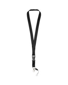 Sagan Lanyard mit abnehmbarer Schnalle und Handyband mit Logo bedrucken