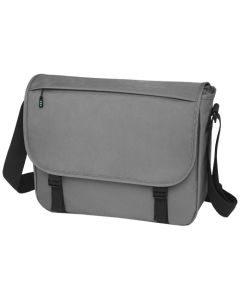 Baikal 15" RPET Laptoptasche GRS-zertifiziert (grau) mit Logo bedrucken