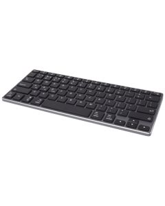 Hybrid Bluetooth Tastatur – QWERTY (schwarz) mit Logo bedrucken